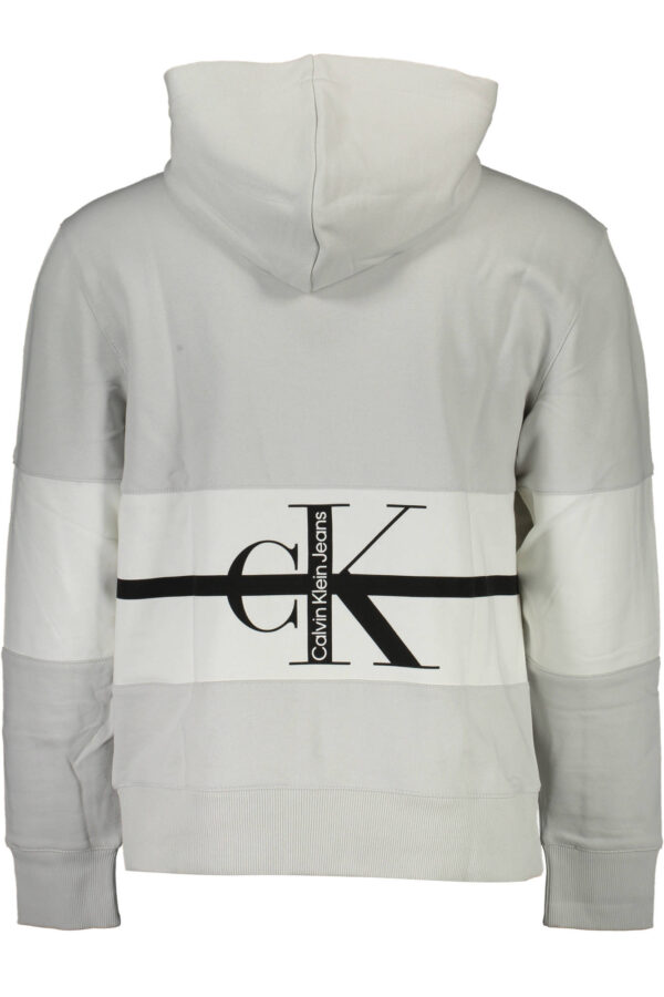 "CALVIN KLEIN SWEAT SANS ZIP GRIS HOMME"-2