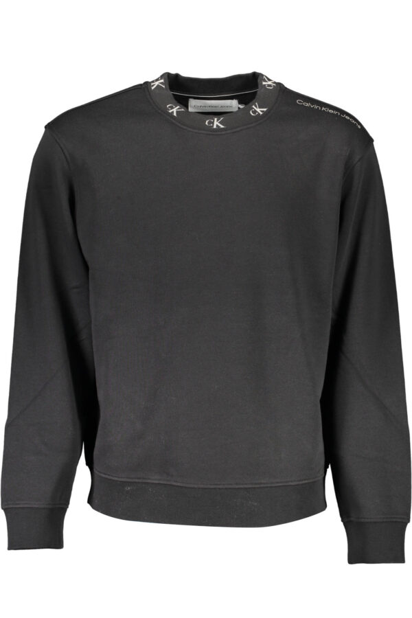 "CALVIN KLEIN SWEAT SANS ZIP NOIR HOMME"-1