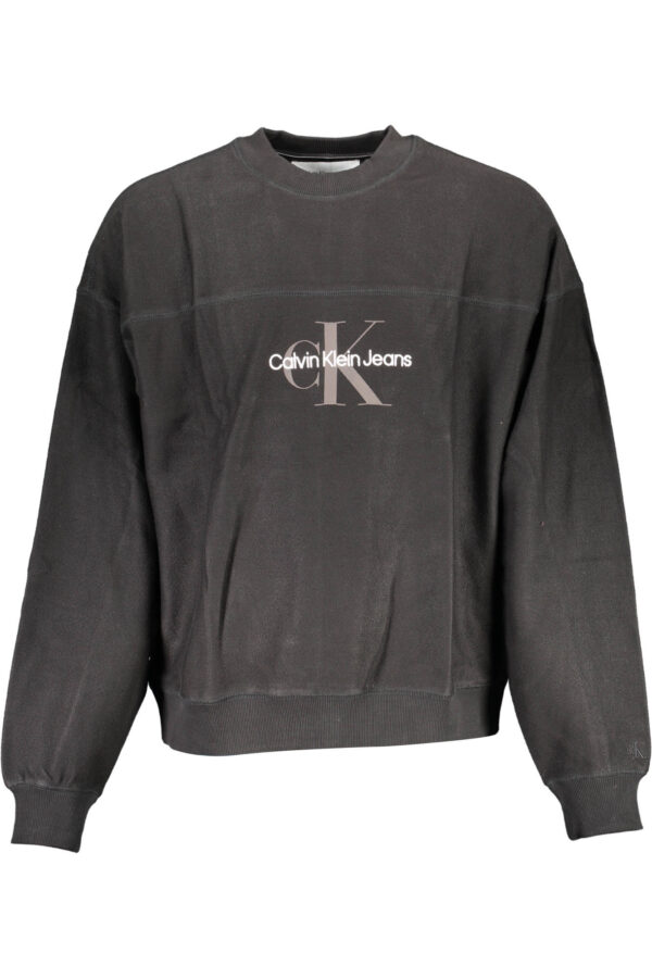 "CALVIN KLEIN SWEAT SANS ZIP NOIR HOMME"-1