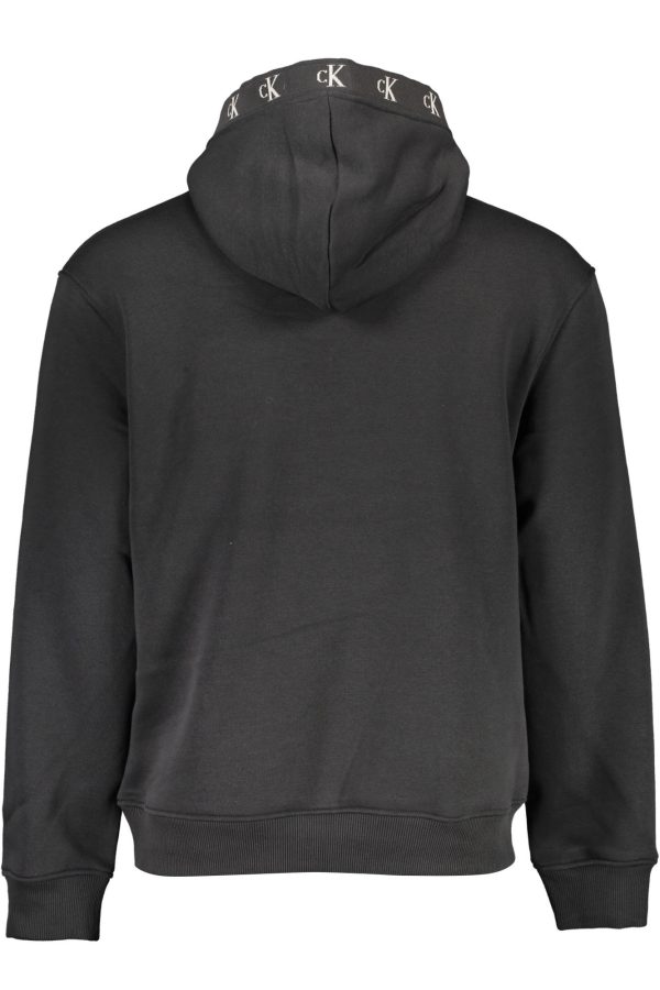 "CALVIN KLEIN SWEAT SANS ZIP HOMME NOIR"-2