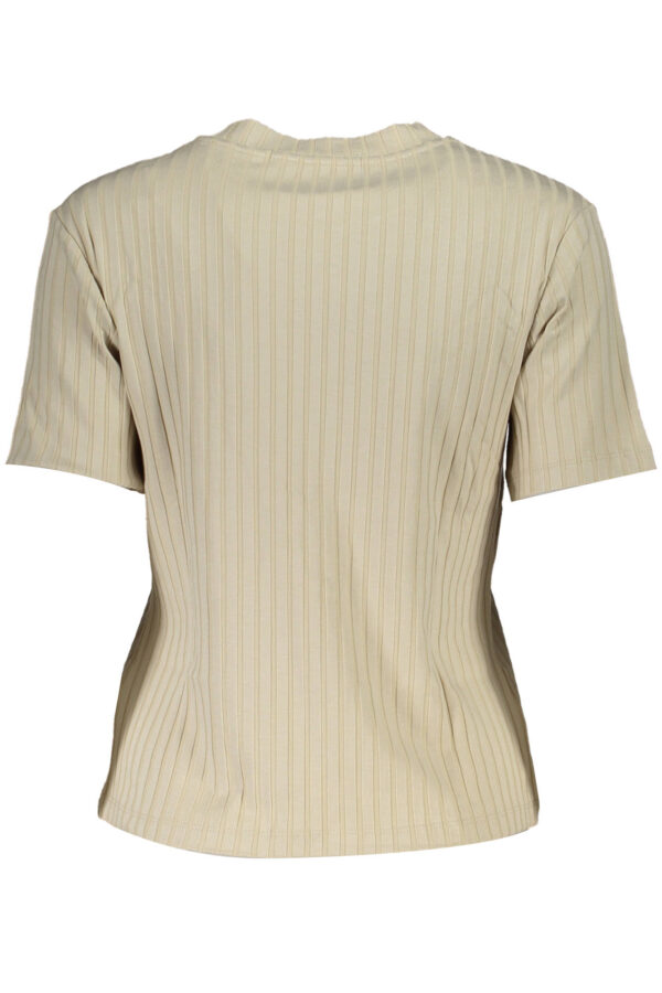 "CALVIN KLEIN T-SHIRT À MANCHES COURTES BEIGE POUR FEMME"-2