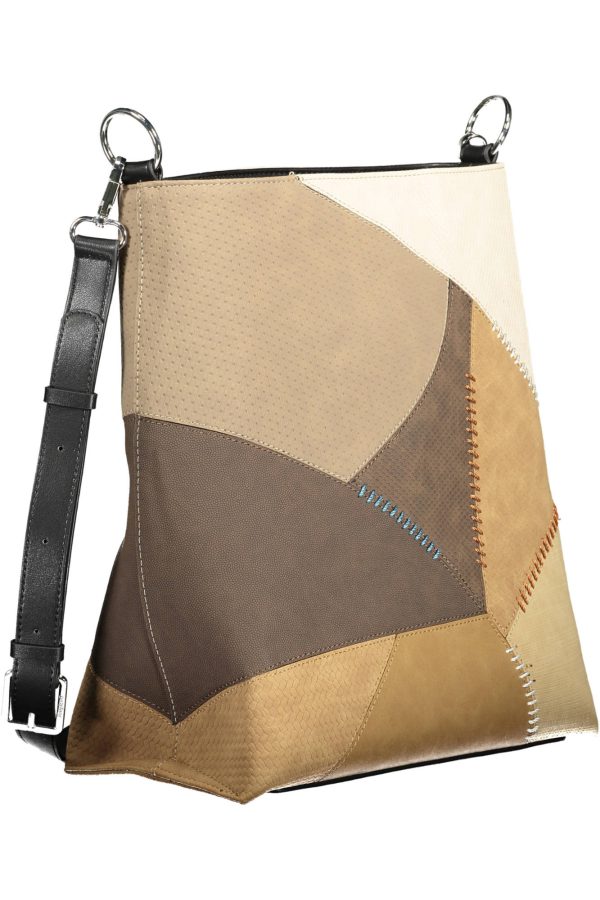 "SAC FEMME BEIGE DESIGUAL"-3