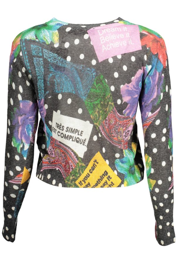 "DESIGUAL PULL FEMME NOIR"-2