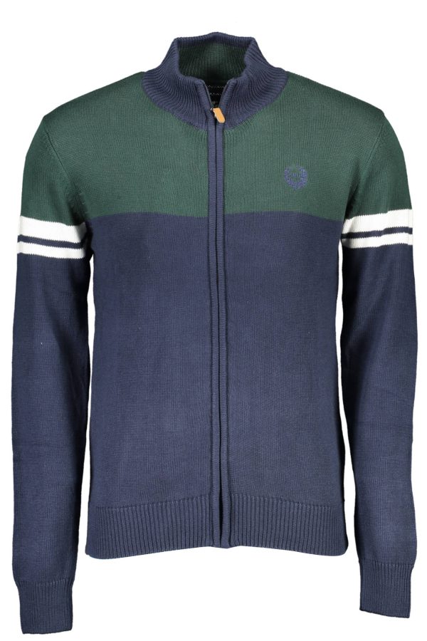 "CARDIGAN BLEU HOMME GIAN MARCO VENTURI"-1