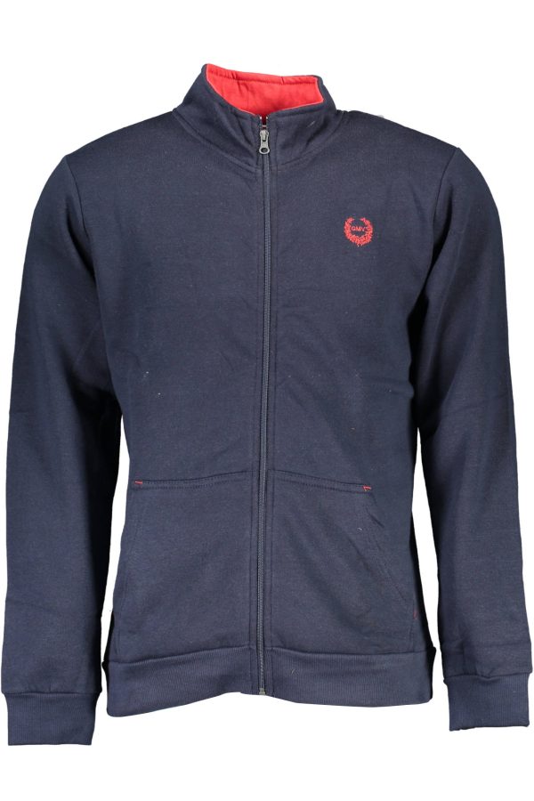 "SWEAT-SHIRT ZIPPÉ HOMME GIAN MARCO VENTURI BLEU"-1