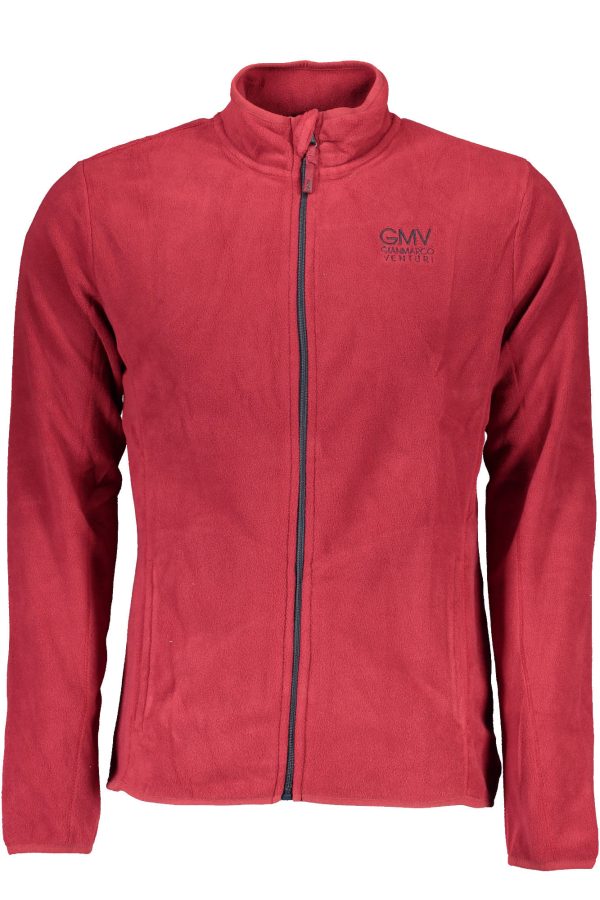 "SWEAT-SHIRT GIAN MARCO VENTURI AVEC ZIP HOMME ROUGE"-1