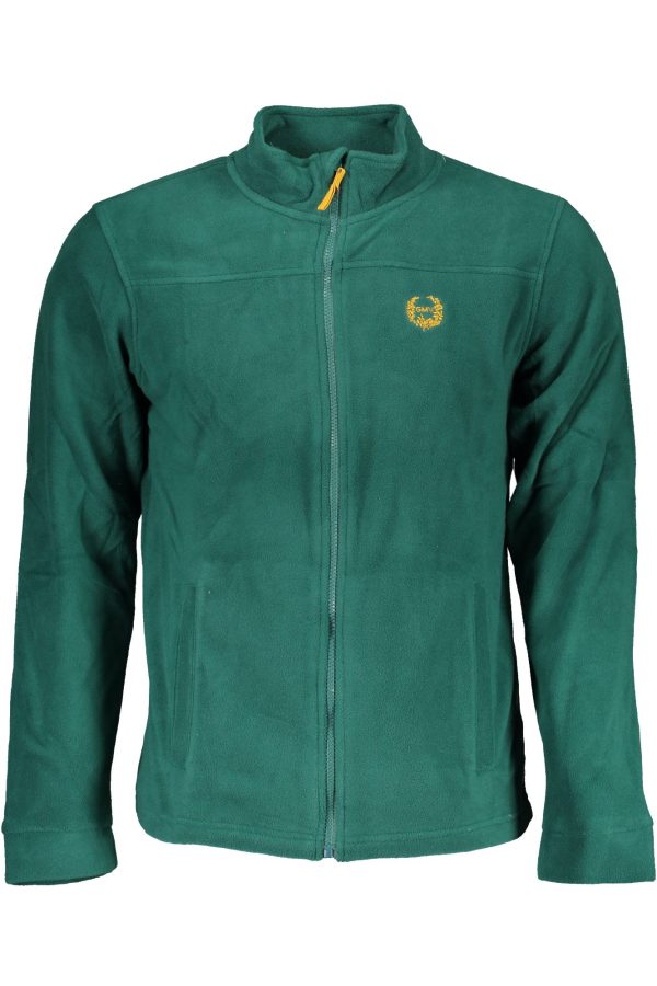 "GIAN MARCO VENTURI SWEAT-SHIRT AVEC ZIP HOMME VERT"-1