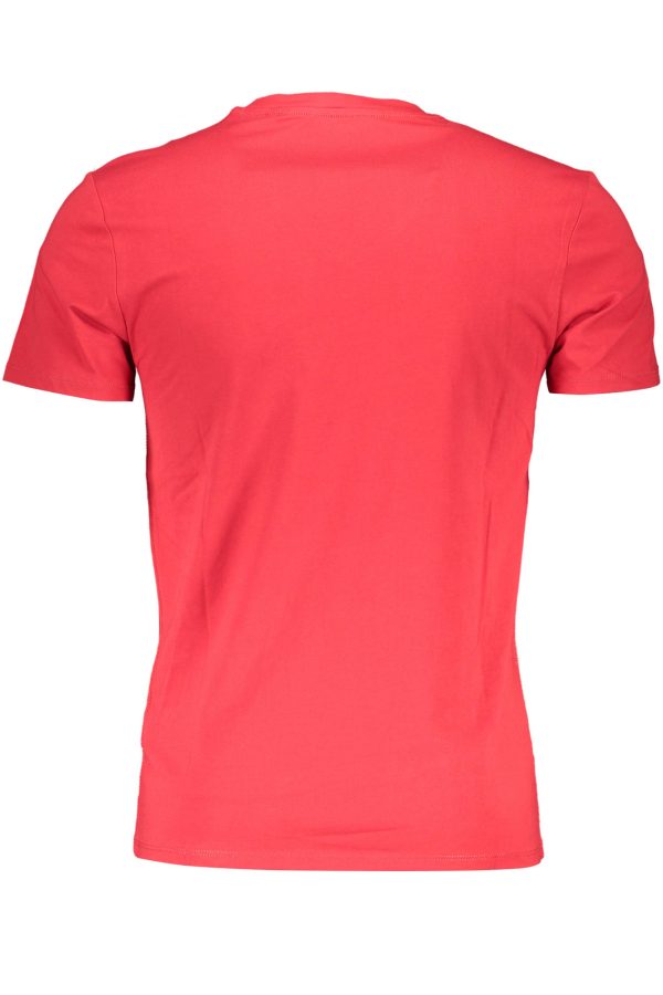 "T-SHIRT MANCHES COURTES HOMME GUESS JEANS ROUGE"-2