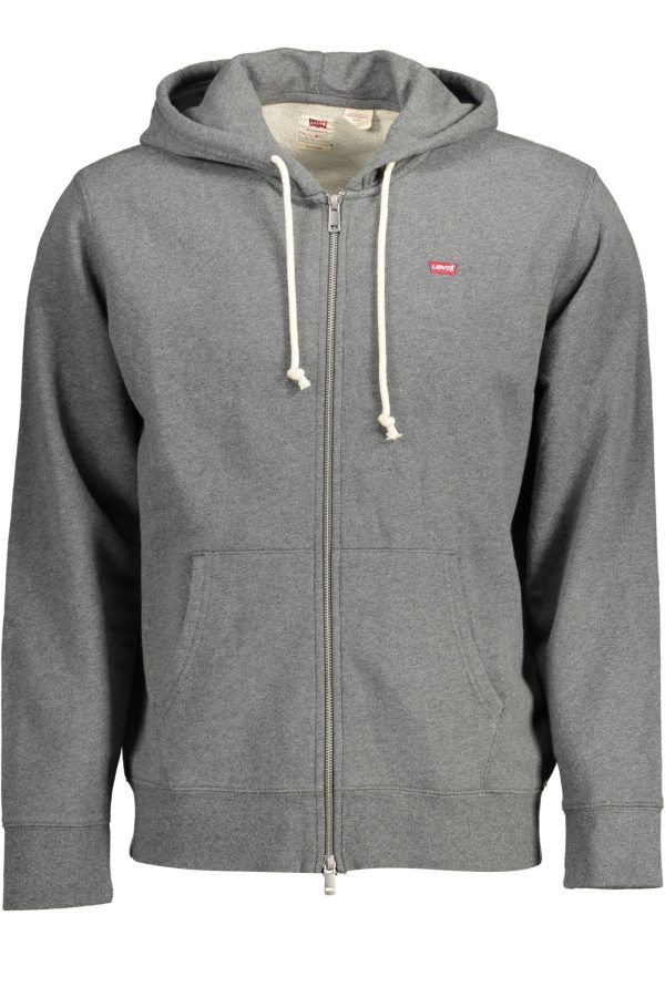 "LEVI'S SWEATSHIRT AVEC ZIP HOMME GRIS"-1