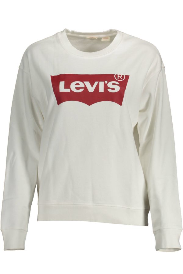 "LEVI'S SWEAT SANS ZIP FEMME BLANC"-1