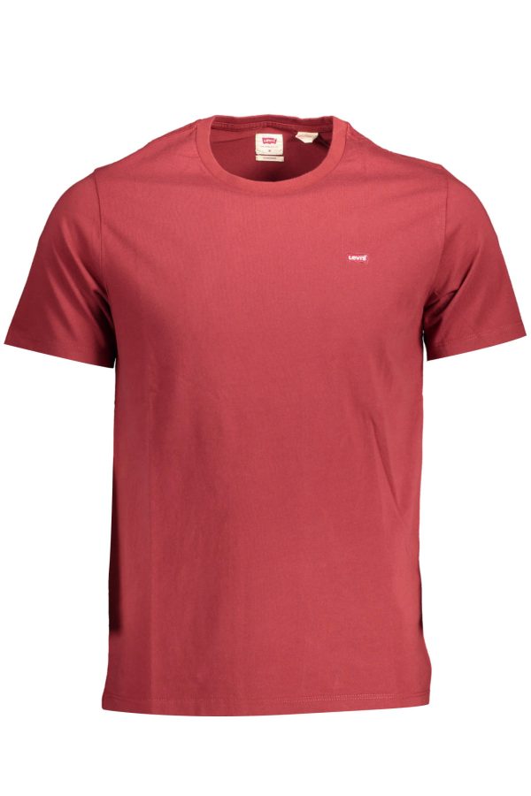 "T-SHIRT MANCHES COURTES HOMME LEVI'S ROUGE"-1