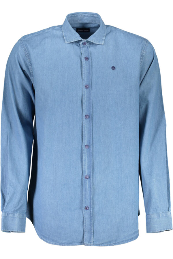 "NORTH SAILS CHEMISE HOMME BLEU CLAIR MANCHES LONGUES"-1