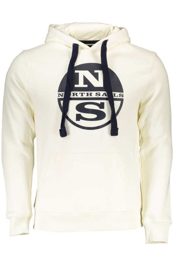 "SWEAT-SHIRT HOMME BLANC SANS ZIP NORTH SAILS"-1