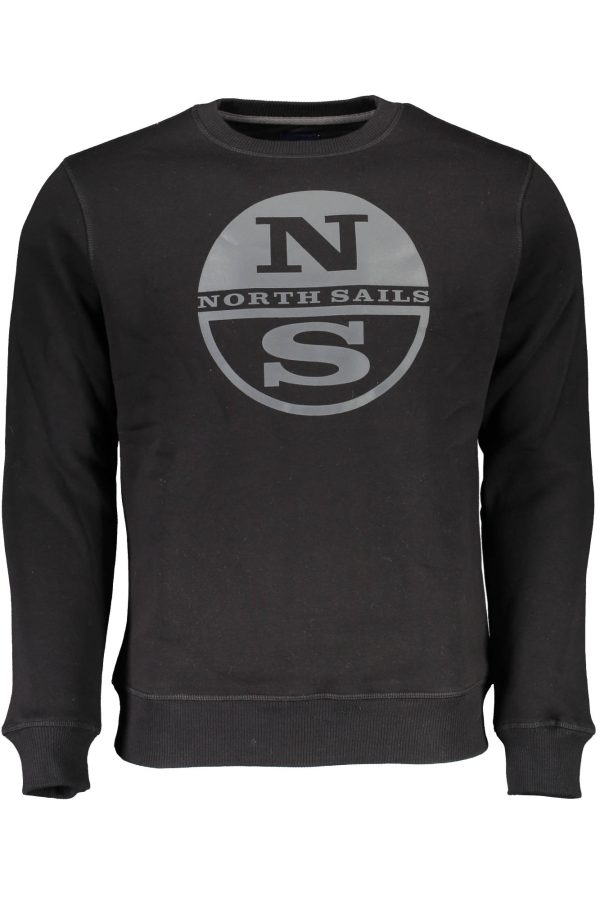 "SWEAT-SHIRT HOMME NOIR SANS ZIP NORTH SAILS"-1