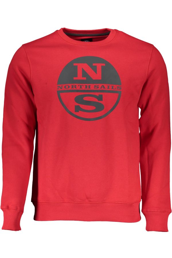 "NORTH SAILS SWEAT SANS ZIP HOMME ROUGE"-1