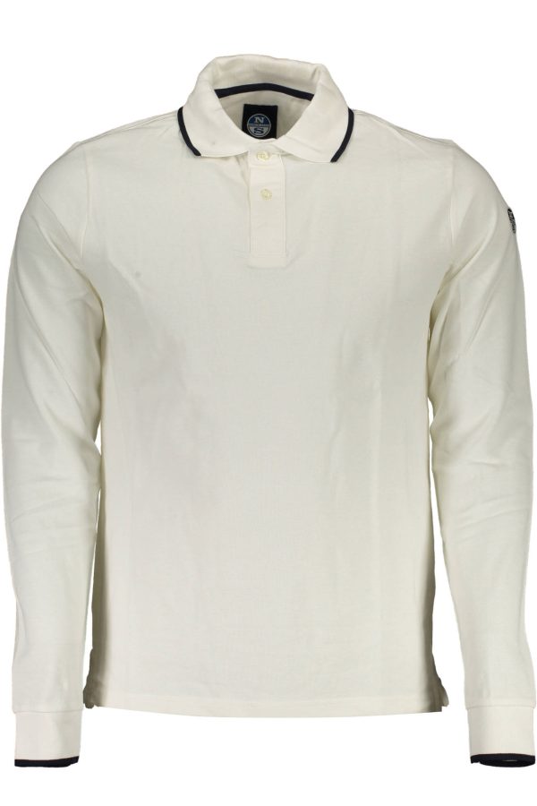 "NORTH SAILS POLO MANCHES LONGUES HOMME BLANC"-1