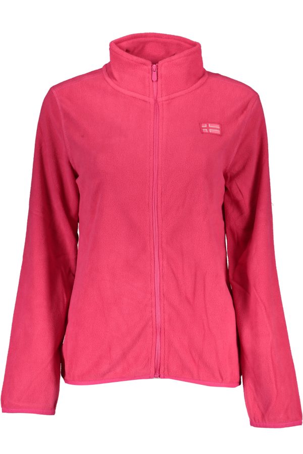 "SWEAT NORWAY 1963 AVEC ZIP FEMME ROSE"-1