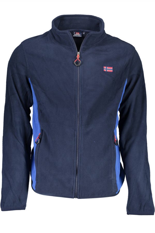 "SWEAT-SHIRT ZIPPÉ HOMME NORVEGE 1963 BLEU"-1