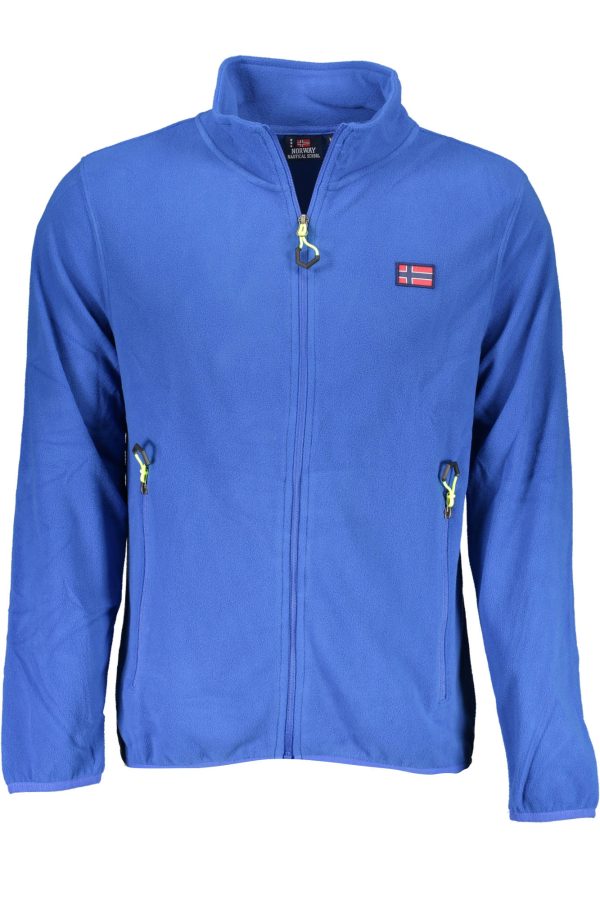 "SWEAT-SHIRT ZIPPÉ HOMME NORVEGE 1963 BLEU"-1