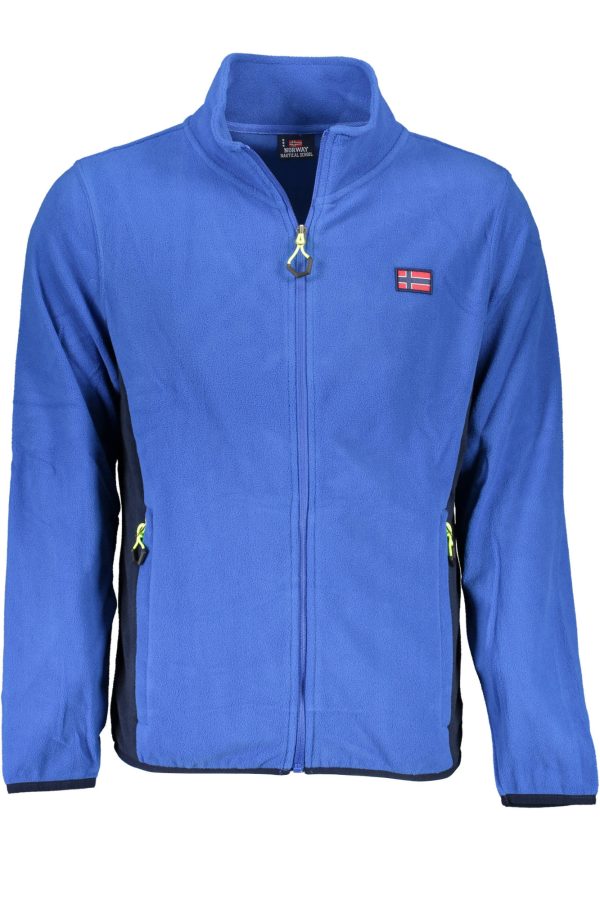 "SWEAT-SHIRT ZIPPÉ HOMME NORVEGE 1963 BLEU"-1