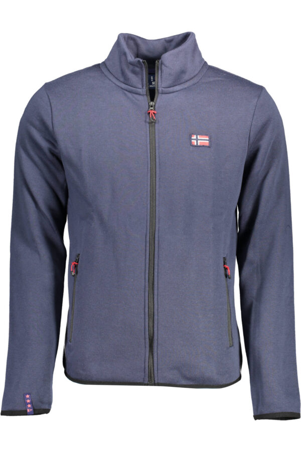 "SWEAT-SHIRT ZIPPÉ HOMME NORVEGE 1963 BLEU"-1