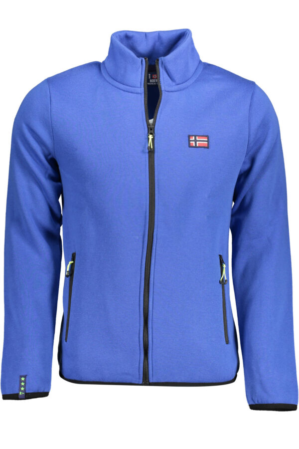 "SWEAT-SHIRT ZIPPÉ HOMME NORVEGE 1963 BLEU"-1