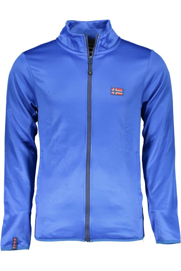 "SWEAT-SHIRT ZIPPÉ HOMME NORVEGE 1963 BLEU"-3