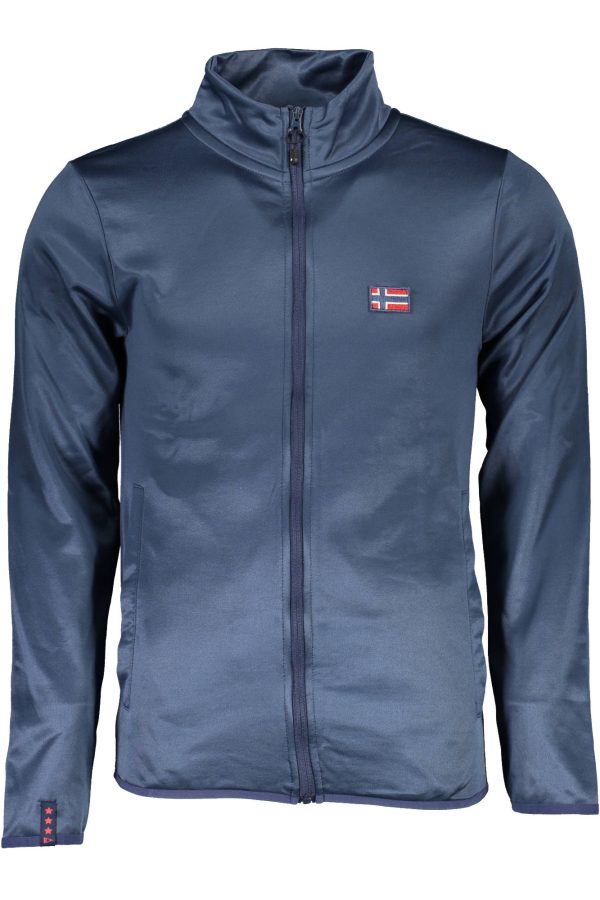 "SWEAT-SHIRT ZIPPÉ HOMME NORVEGE 1963 BLEU"-3