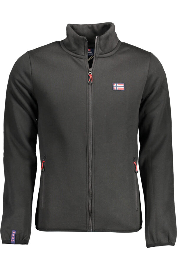 "SWEAT-SHIRT HOMME ZIPPÉ NOIR NORVEGE 1963"-1