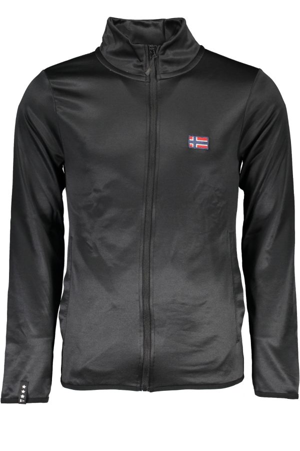 "SWEAT-SHIRT NORVEGE 1963 AVEC ZIP HOMME NOIR"-3