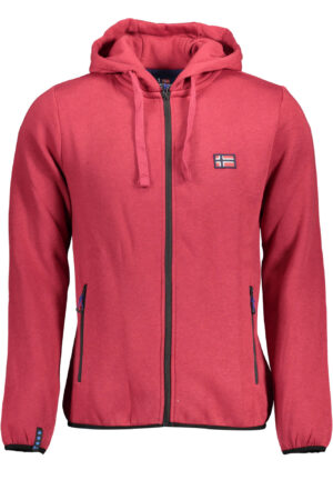 "SWEAT-SHIRT ZIPPÉ HOMME NORVEGE 1963 ROUGE"-1