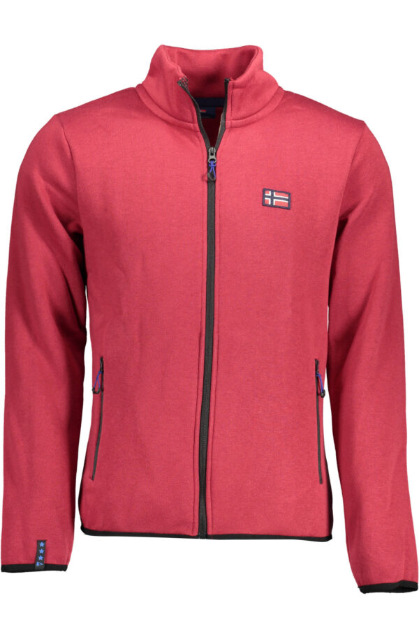 "SWEAT-SHIRT ZIPPÉ HOMME NORVEGE 1963 ROUGE"-1